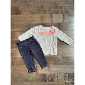 Carters Girls 2pcs Outfit Set Size 6‎ Months